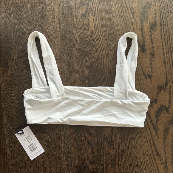 NWT WeWoreWhat Bandeau Swim Top - Size M - Picture 3 of 5